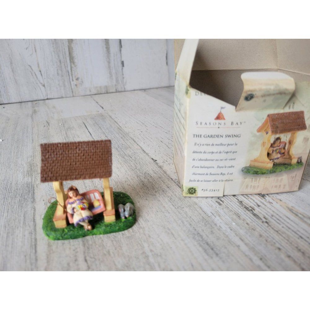 Dept‎ 56 53415 garden swing as is seasons Bay mini village Xmas